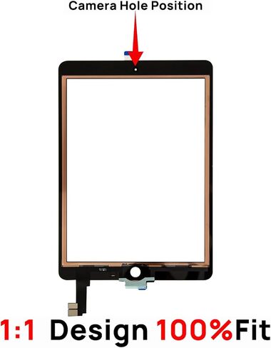 Screen Replacement Digitizer for iPad Air 2 2nd Generation, Touch Glass Compatible with iPad Air 2 A1566 A1567 9.7", Tool Set in Kuwait