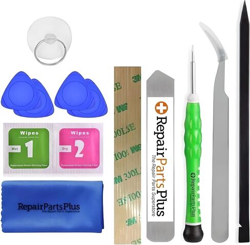 RepairPartsPlus لجهاز iPad الجيل العاشر والحادي عشر (A16) | طقم استبدال الشاشة المتميز - محول رقمي يعمل باللمس الزجاجي (iPad 10/11 (A16) (A2696-A2757-A2777 | A3354-A3355) + أدوات/لاصق/دليل/أجزاء صغيرة in Kuwait