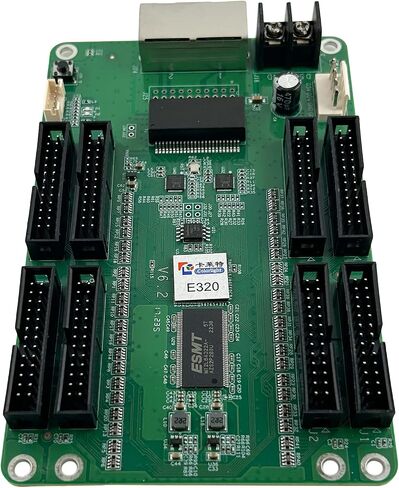 بطاقة استقبال Colorlight E320 LED من Azar Pixel | وحدة تحكم بشاشة LED ملونة كاملة عالية الأداء مع واجهة HUB320 | تحميل 256 × 1024 بكسل، معدل إطار 240 هرتز، ألوان متكيفة ومعايرة جاما in Kuwait