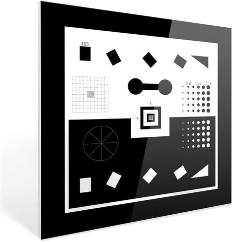 Microscope Resolution Test Chart, Optical Resolution Test Card, Multi-Graphic Calibration Strip, Accuracy ±0.5um, Up to 90% Transmittance, for Scientific and Industrial Inspection in Saudi Arabia