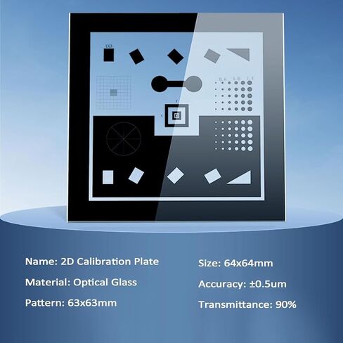 Microscope Resolution Test Chart, Optical Resolution Test Card, Multi-Graphic Calibration Strip, Accuracy ±0.5um, Up to 90% Transmittance, for Scientific and Industrial Inspection in Saudi Arabia
