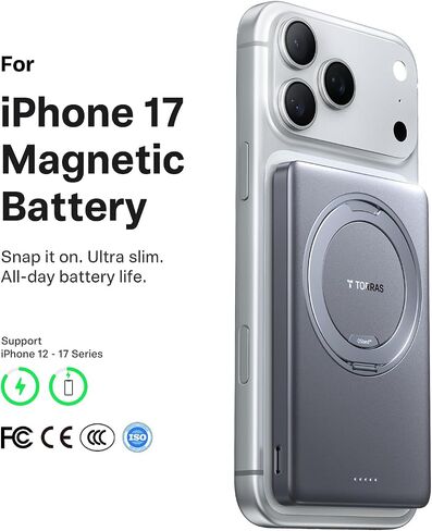 TORRAS Ostand MiniMag 5000mAh Slim Magnetic Battery Pack with 360° Stand in Saudi Arabia