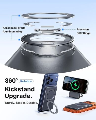 TORRAS Ostand MiniMag 5000mAh Slim Magnetic Battery Pack with 360° Stand in Saudi Arabia