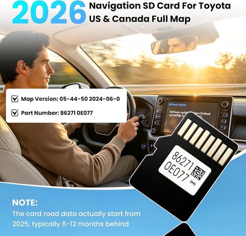 2026 Navigation SD Card Map Update 862710E077 Compatible with Toyota in Kuwait