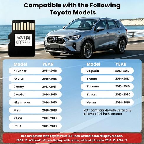 2026 Navigation SD Card Map Update 862710E077 Compatible with Toyota in Kuwait