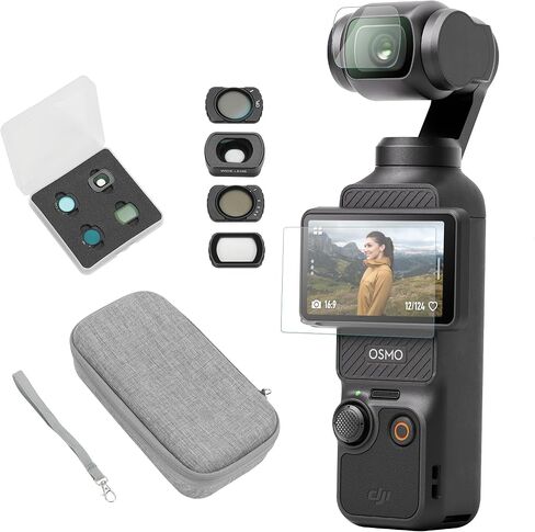 DJI Osmo Pocket 3 Enhanced Car Mount Bundle, Vlogging Camera with 1'' CMOS in Kuwait