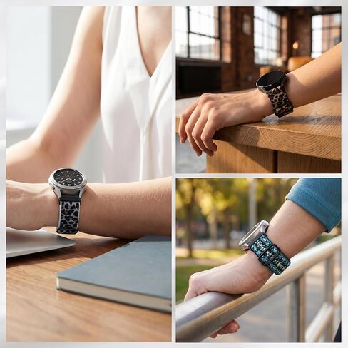 6-PACK Nylon Band for Spade & Co Health Smartwatch 4, Lightweight Breathable Adjustable Replacement Strap Wristband Women in Saudi Arabia