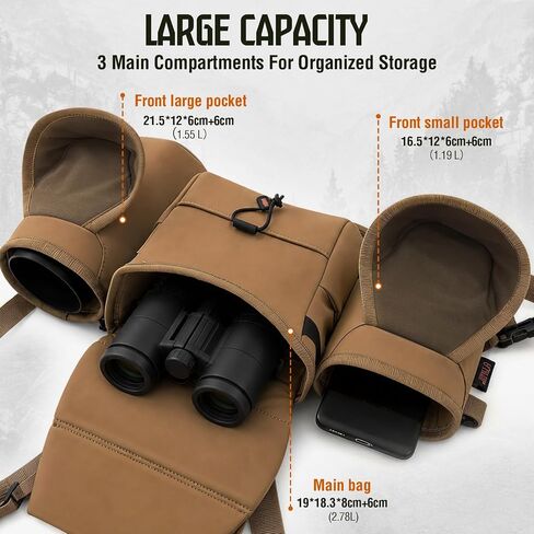 Binocular Harness Chest Pack with Magnetic Closure in Kuwait