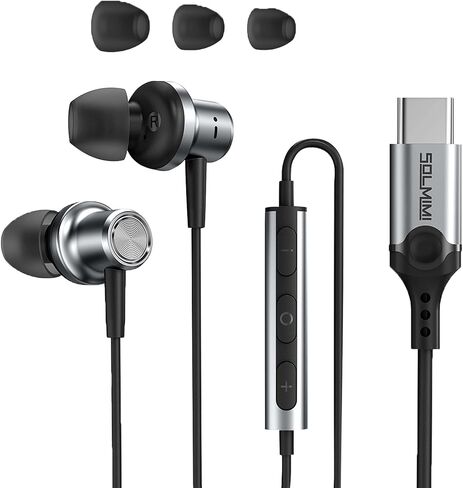 Wired Earbuds USB C with Mic for Samsung iPhone Pixels Mac Tablet PC Ipad in Saudi Arabia