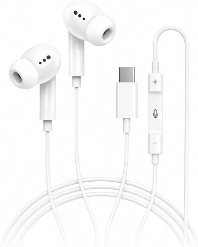 [Apple MFi Certified] USB C Headphones for iPhone 17/16/15, Wired Earphones in Kuwait