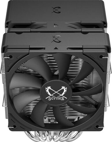 Scythe Fuma 3 CPU Air Cooler, Intel LGA1700, LGA1151, AMD AM5/Ryzen 120mm, Dual Tower, Black Top Cover in Saudi Arabia