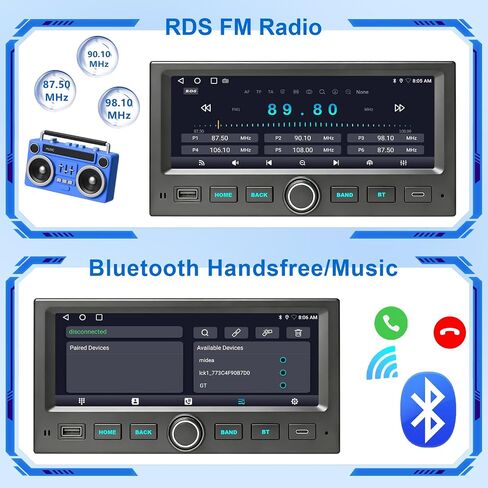 Car Stereo Radio with Wireless Carplay Android Auto GPS Navi for Ford F150 F250 F350 Expedition Explorer Crown Victoria Mustang/Lincoln Navigator Town Car/Mercury Villager Grand Marquis 1998-2003 in Kuwait