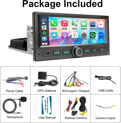 Car Stereo Radio with Wireless Carplay Android Auto GPS Navi for Ford F150 F250 F350 Expedition Explorer Crown Victoria Mustang/Lincoln Navigator Town Car/Mercury Villager Grand Marquis 1998-2003 in Kuwait