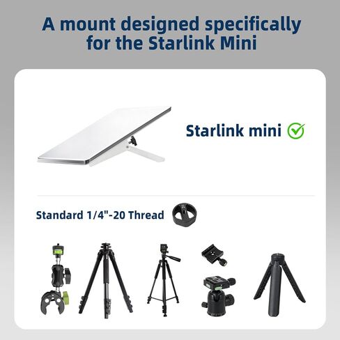 Starlink Mini Kickstand, Star Link Mini Pipe Mount with 1/4" Tripod Adapter in Saudi Arabia