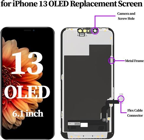 for iPhone 13 OLED Screen Replacement Kit [Not LCD] in Kuwait