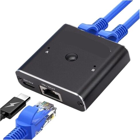 1000Mbps RJ45 Splitter Bidirectnal Gigabit Ethernet Cable Extender in Saudi Arabia