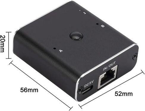 1000Mbps RJ45 Splitter Bidirectnal Gigabit Ethernet Cable Extender in Saudi Arabia