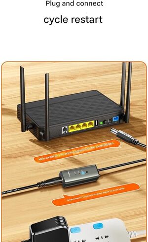 Router Rebooter Device Equipped 12H 24H 72H Intervals Easy Connection Maintain Networks Stability Timer Restarter in Kuwait