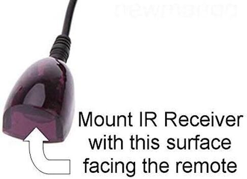 Inteset 4-in-1 Universal Backlit Remote & IReTV IR Receiver Combo. for Streamers That Have no IR Receiver Built in, Including F-TV, Nvidia Shield (2nd Gen), Kodi, MCE and Many Other A/V Devices in Kuwait
