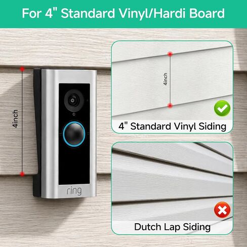 OLAIEK Vinyl Siding Mount for Ring Video Doorbell Pro/Pro 2/Wired in Saudi Arabia