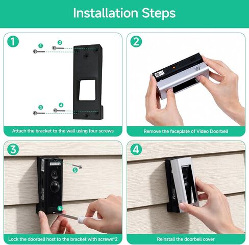 OLAIEK Vinyl Siding Mount for Ring Video Doorbell Pro/Pro 2/Wired in Saudi Arabia