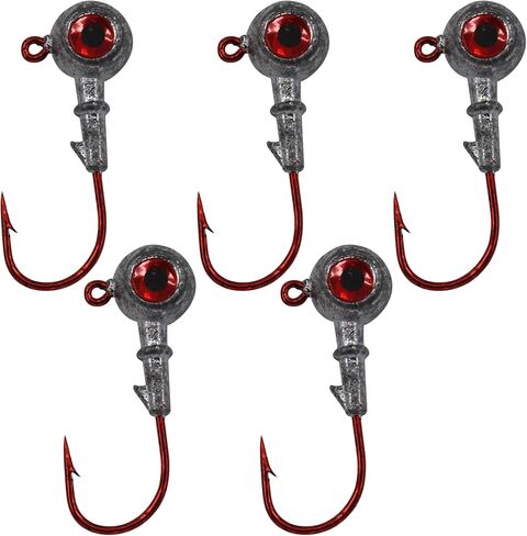 GoldenEye Jig Head Fishing Hooks for Redfish, Speckled Trout, Flounder, Crappie and Bass in Kuwait