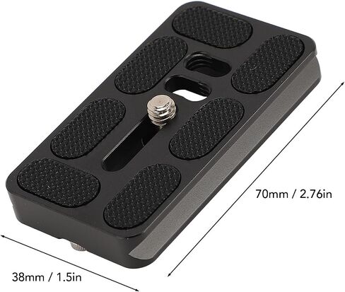 Storage Case Plate Aluminum Durable Camera Tripod Storage Case Plate for Professional Photography 1/4 Inch Wire in Kuwait