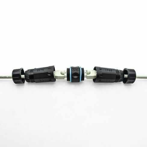 2 Pack Сat6 Сat5e rj45 Inline Outdoor Waterproof Shielded Cable Extender Coupler in Kuwait