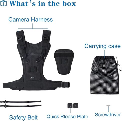 Nicama AH1 Camera Harness with Arca Type QR Mount Plate for 2 Cameras in Saudi Arabia