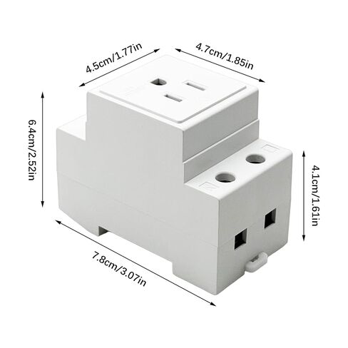 AC30 DIN Rail Socket, Rail Mount AC110-250V 15A Plug in Saudi Arabia