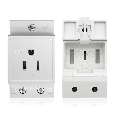 AC30 DIN Rail Socket, Rail Mount AC110-250V 15A Plug in Saudi Arabia