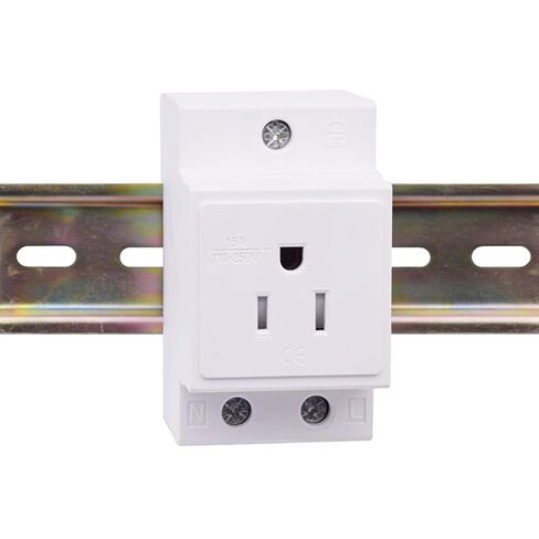 AC30 DIN Rail Socket, Rail Mount AC110-250V 15A Plug in Saudi Arabia