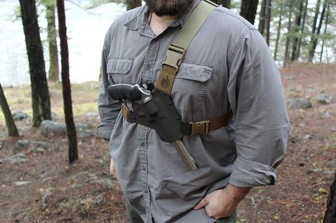 Kenai Chest Holster for a S&W N Frame, Right Hand, Mas/Grey-Coyote Tan in Kuwait