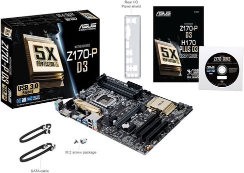 Asus Motherboard ATX - LGA1151 Socket - Z170 Z170-P D3 in Kuwait