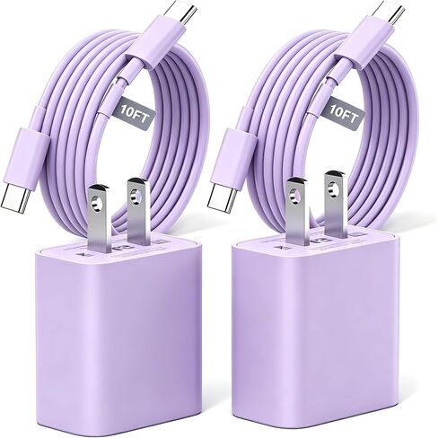 شاحن iPhone 14 13 شحن سريع 10 قدم، 20 وات، كتلة وكابل شاحن USB C in Kuwait