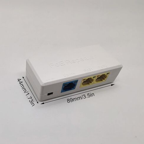100Mbps PoEs Extender with LED Indicators for Plugs and Play Installation in Security Cameras and Up to 100m Networking Splitter in Kuwait