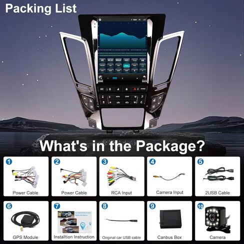 4G Network Radio for Cadillac CTS 2008-2014 Upgrade,QLED Touch Screen Replacement,CarPlay and Android Auto Ready,Keep OEM Camera and SWC in Kuwait