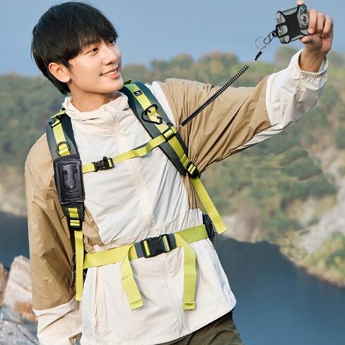 FORZEN Backpack Strap Cellphone Holder Fit Most Smartphone,Shoulder Strap Phone Holder for Hiking/Climbing/Camping, Detachable Silicone Case Wraps and Coiled Lanyard Free Your Hands in Kuwait