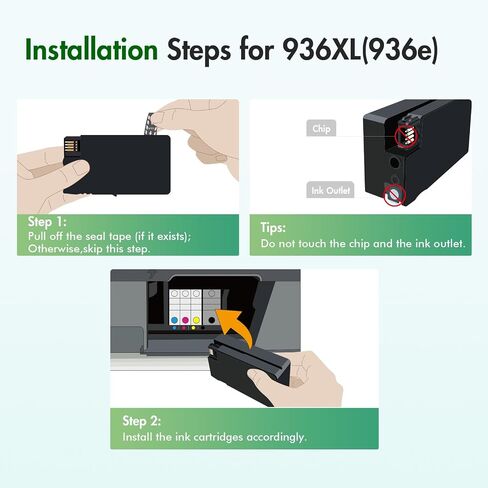 936 936XL 9125e Ink Cartridges Combo Pack for HP Printers 9120e 9730e 936e in Kuwait