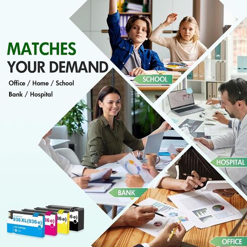 936 936XL 9125e Ink Cartridges Combo Pack for HP Printers 9120e 9730e 936e in Kuwait