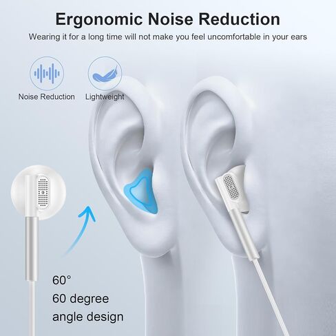 USB Type C Wired Earbuds Ear Buds for iPhone 17 Pro Max/17 Pro/17/16/15 in Kuwait