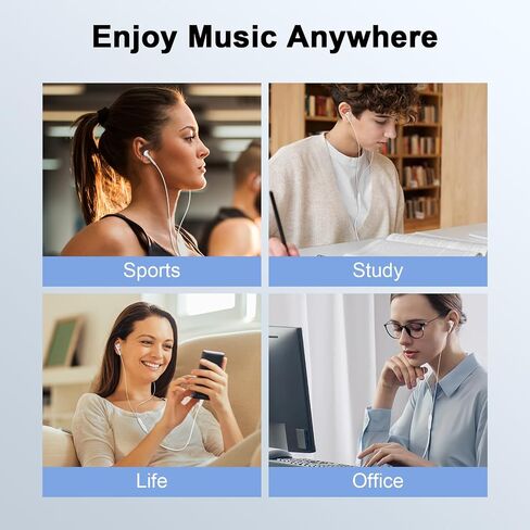 USB Type C Wired Earbuds Ear Buds for iPhone 17 Pro Max/17 Pro/17/16/15 in Kuwait