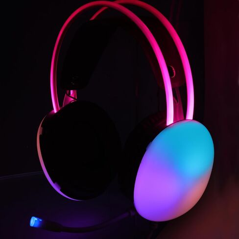 XTREME Wired Rainbow Multicolor Gaming Headset w/Microphone: Stereo Surround, Bluetooth, 50mm headsets Compatible with PS5 Mac Xbox One PC PlayStation 5 Head Set in Kuwait