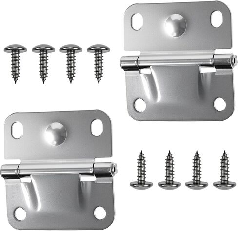 2 Pack Cooler Stainless Steel Hinge Replacement, Cooler Hinges with Screws, Camping Coolers Accessories, Compatible with Coleman Ice Chest Coolers Replacement 5235 5250 5286b 6262 6270 in Saudi Arabia