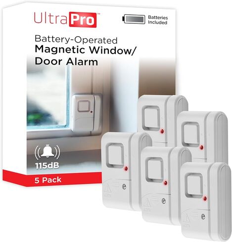 UltraPro Personal Security Window and Door Alarm, 5 Pack, Wireless Chime in Kuwait