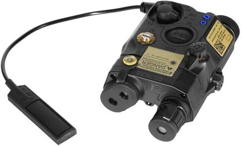 LA-5C PEQ VCSEL Red/Green Visible Dot & IR & IR Illuminator Adjustable，with P-Mode Programming Functions，with Crane Plug Remote Pressure Switch Combo，for Standard 20mm Pic Rail Mounting in Kuwait