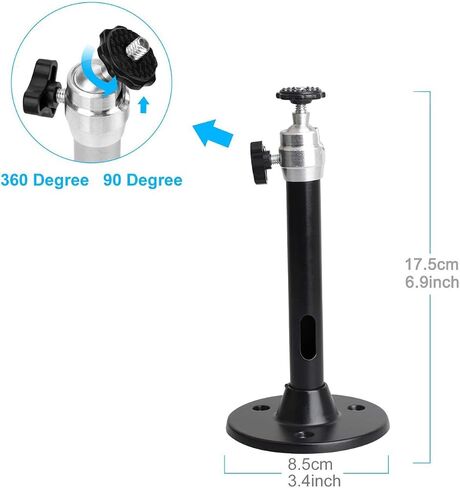 Mini Ceiling Wall Projector Mount Stand 175mm, Black in Kuwait
