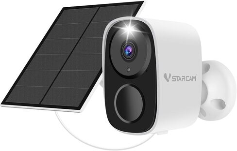 VSTARCAM 2K Solar Security Camera Wireless Outdoor, Free Cloud Storage, WiFi 6 2.4/5G Dual Band, Battery Powered Solar Camera for Home Security with Color Night Vision, Siren, IP66, Two-Way Audio in Saudi Arabia