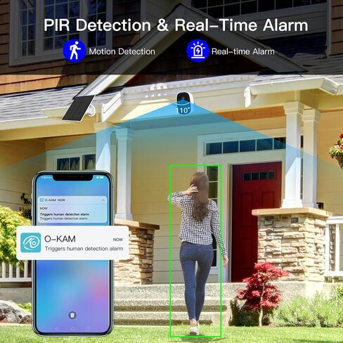 VSTARCAM 2K Solar Security Camera Wireless Outdoor, Free Cloud Storage, WiFi 6 2.4/5G Dual Band, Battery Powered Solar Camera for Home Security with Color Night Vision, Siren, IP66, Two-Way Audio in Saudi Arabia