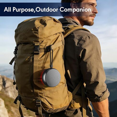 Shower Speaker Bluetooth Waterproof, IP67 Waterproof Portable Wireless Speaker with Metal Body, Bluetooth 5.4, Rich Bass, RGB Lights, Support TF Card/AUX for Bathroom, Travel, Outdoor Gift in Saudi Arabia